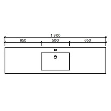 Grand Countertop with Single Integrated Basin